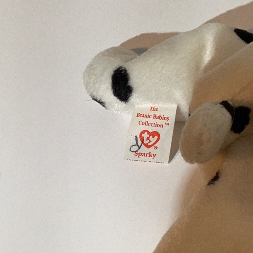 Ty BeanieBabies Collection”Sparky”the Dalmatian, red bow - Picture 6 of 6